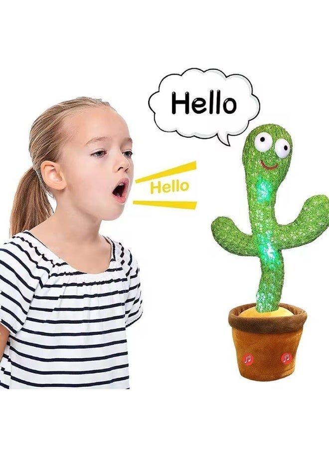 لعبة الصبارة الراقصة، لعبة ناطقة للأطفال من الأولاد والبنات، لعبة تكرر ما تقوله، لعبة محاكاة تغني 120 أغنية ومسجل صوتي لمدة 15 ثانية من كروبر - Image 2